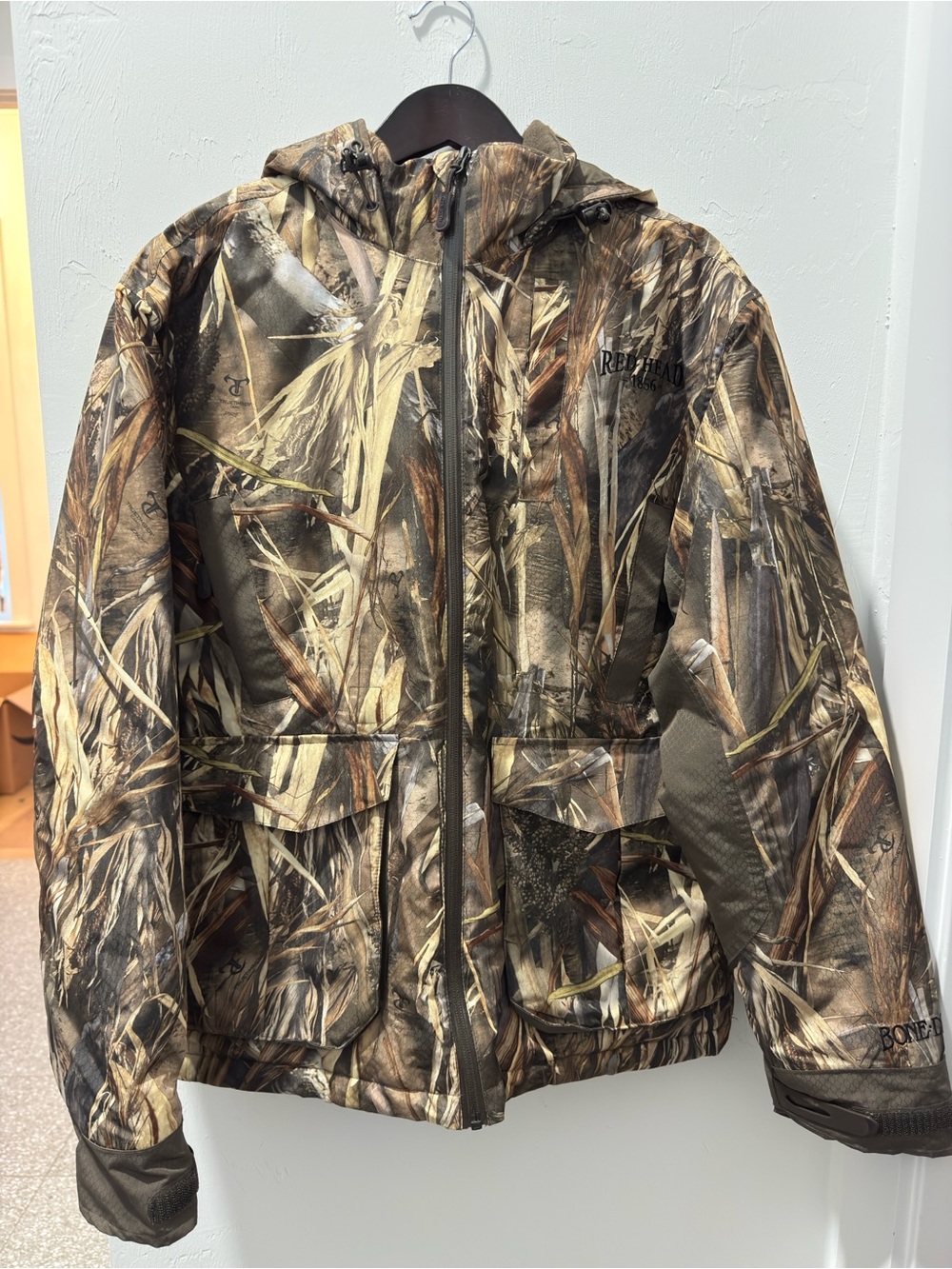 RedHead NWOT Bone-Dry True Timber Camo Hooded Hunting Jacket S